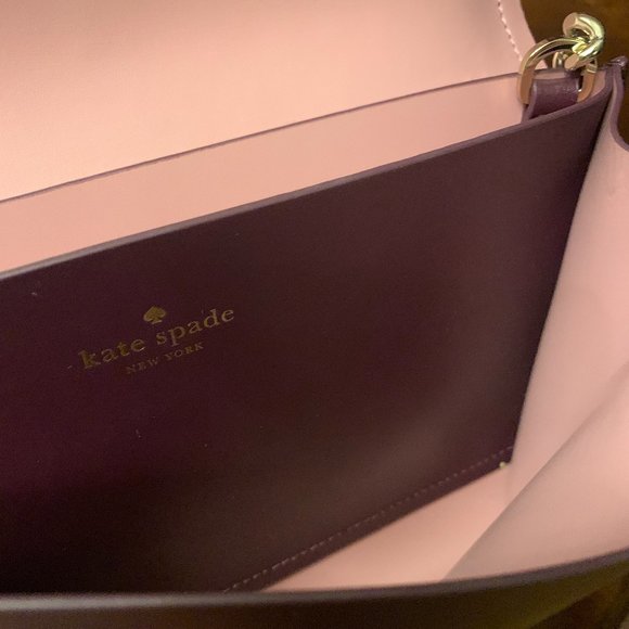 Kate Spade Maroon & Pink Purse and Wallet - Picture 3 of 7